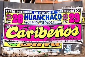 colorido mural representando la cultura chicha peruana