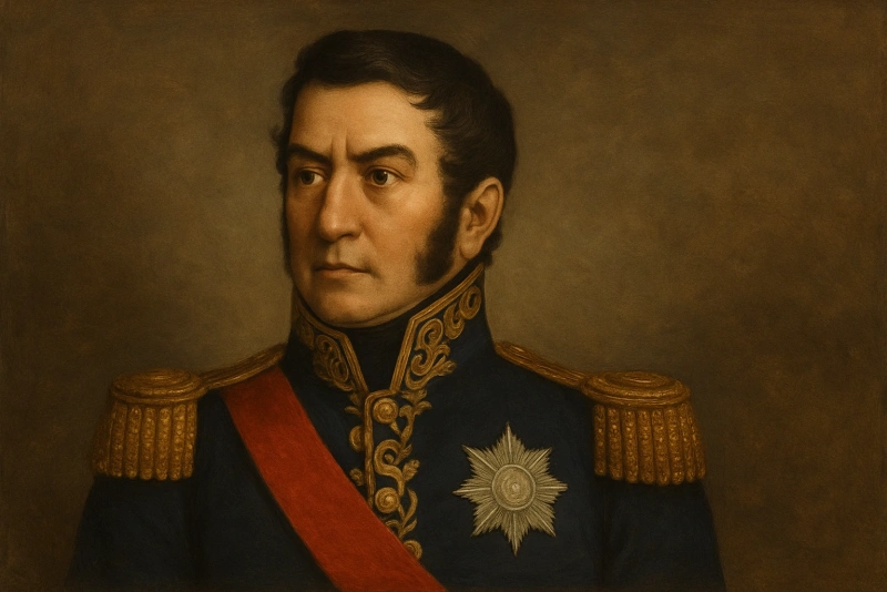 retrato de don josé de san martín libertador del perú