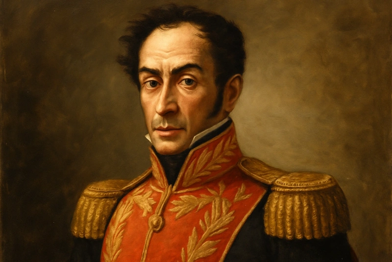 imagen tipo pintura de simón bolívar