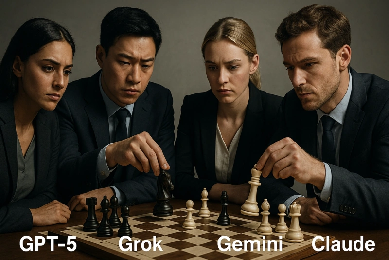 imagen de modelos de ia destacados en 2025 gpt5 grok gemini claude