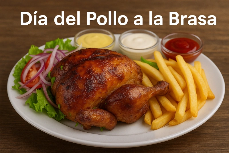 imagen alusiva al día del pollo a la brasa peruano