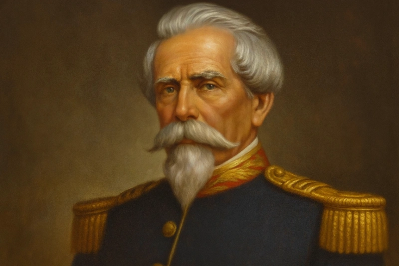 retrato de francisco bolognesi héroe peruano