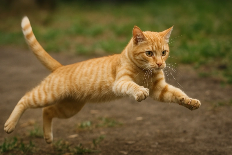 gato cayendo de pie explicación científica sencilla