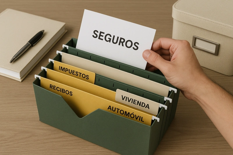 cómo organizar documentos importantes en casa