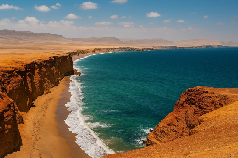 imagen de la reserva nacional de paracas en el departamento de ica