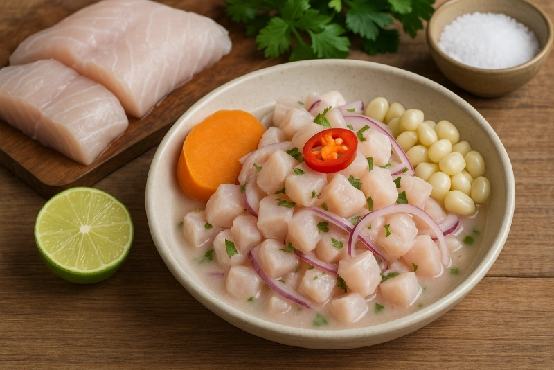 pescado ideal para ceviche peruano fresco y delicioso