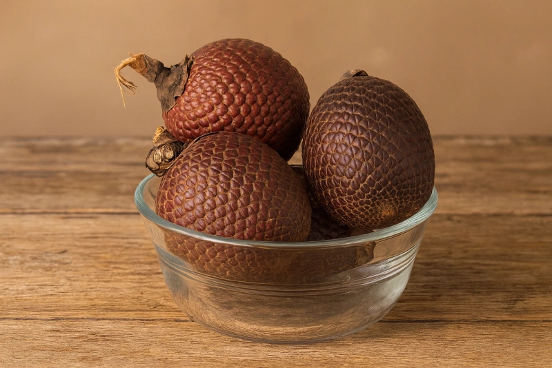 frutos de aguaje o mauritia flexuosa