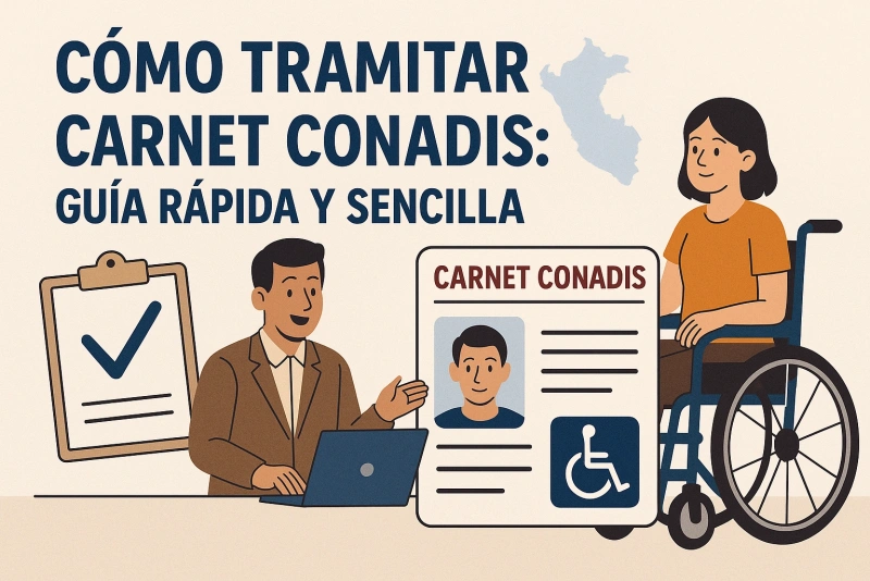 Guía Esencial para Obtener Tu Carné Conadis de Manera Sencilla y Rápida Persona tramitando carnet CONADIS en oficina de atención
