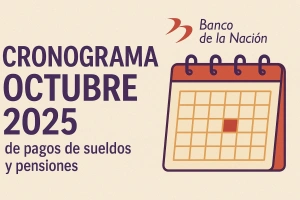 imagen cronograma de pagos de sueldos y pensiones octubre 2025