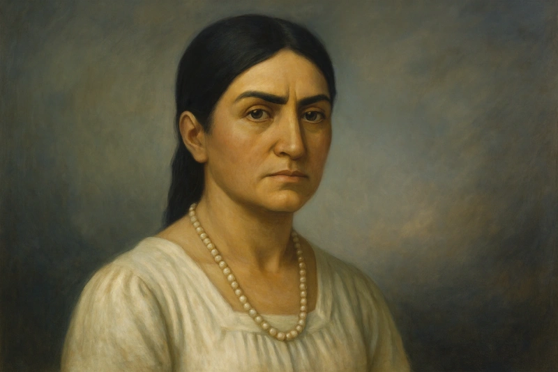 retrato de maría parado de bellido heroína peruana