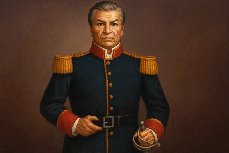 Retrato histórico de Mateo Pumacahua líder peruano