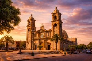 Vista panorámica del paisaje turístico de Tacna Perú