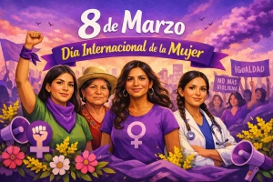 Mujeres unidas celebrando el Día Internacional de la Mujer