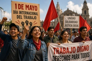 Personas unidas celebrando el Día Internacional del Trabajador