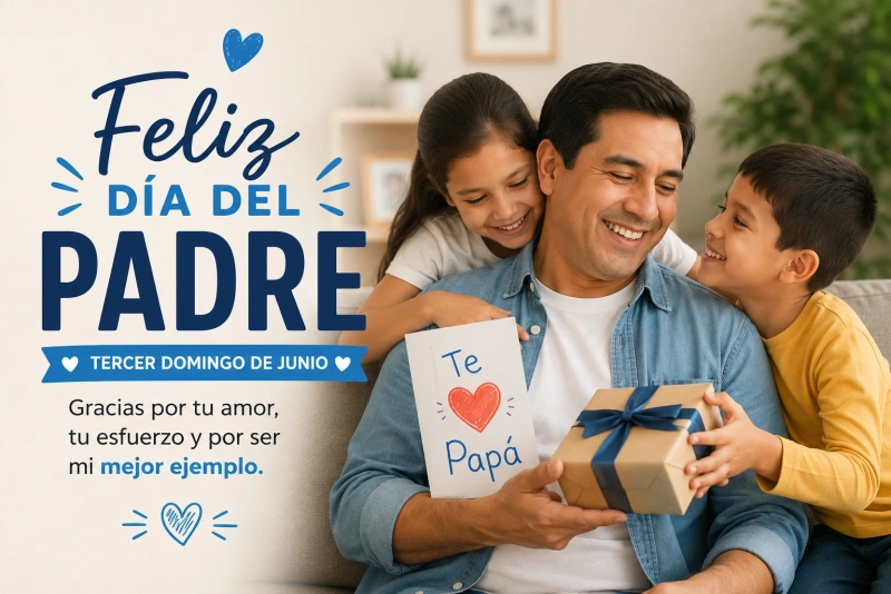 Celebración familiar en el Día del Padre en Perú