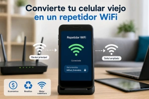 Convierte tu celular viejo en un repetidor WiFi