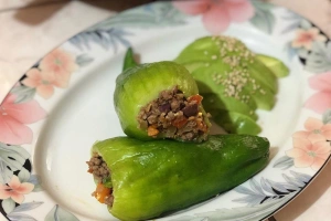 plato de caigua rellena