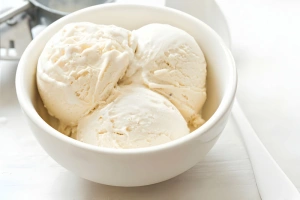 copa con helado hecho en casa