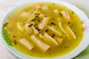 plato de sopa de casa