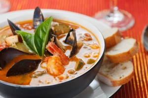 plato de sopa de choros